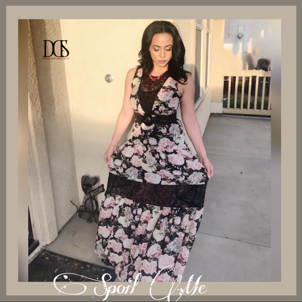 🆕 Spoil Me - Semi Sheer Floral Maxi Dress
